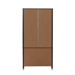 Cabinet Bits Palazzi 2+2 wardrobe H185 W90 D55cm in Black - thumbnail 4