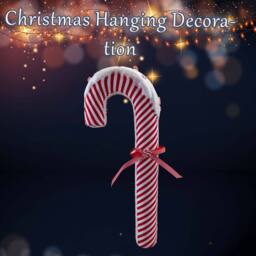 VFM e-Store Christmas Candy Cane Hanging with Hanging Loop 56cm x 22cm Red X 1 - Size: 56 cm x 22 cm - thumbnail 3