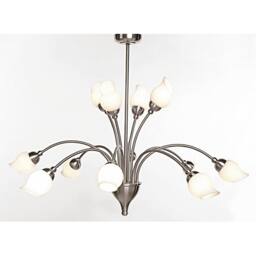 Netlighting Rimini Pendant 12 Light G9 Satin Chrome in Grey - thumbnail 2