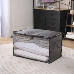 OHS Bedding Storage Bag Clothing Shoe XL Organiser Reusable Space Saving in Charcoal - thumbnail 2
