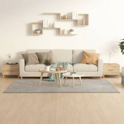 Berkfield Home Coffee Tables 2 pcs Sonoma Oak 50x50x40 cm Engineered Wood in Brown - Size: 50 x 50 x 40 cm - thumbnail 1