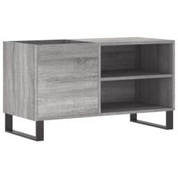Berkfield Home Record Cabinet Grey Sonoma 85x38x48 cm Engineered Wood - Size: 85 x 38 x 48 cm - thumbnail 2