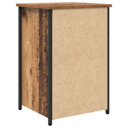 Berkfield Home Old Wood Table Old Wood MDF, Particle Board, Metal Medium in Brown - thumbnail 8