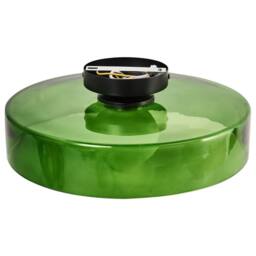 Wyld and Coco Green Glass Flush-Mount Ceiling Lamp for Low Ceilings - thumbnail 4