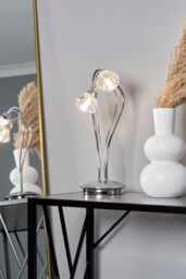 BHS Lighting Marianne Table Lamp in Metallic Silver - thumbnail 4