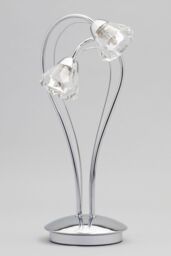 BHS Lighting Marianne Table Lamp in Metallic Silver - thumbnail 2