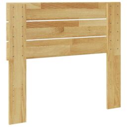 Berkfield Home Headboard 75 cm Solid Wood Oak in Brown - thumbnail 6