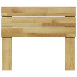 Berkfield Home Headboard 75 cm Solid Wood Oak in Brown - thumbnail 4