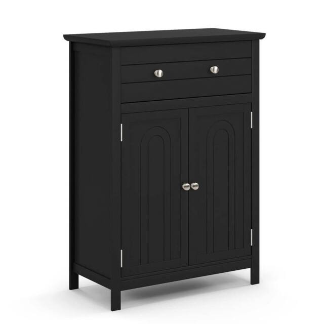 VOGREX Black Freestanding Bathroom Storage Cabinet - image 1