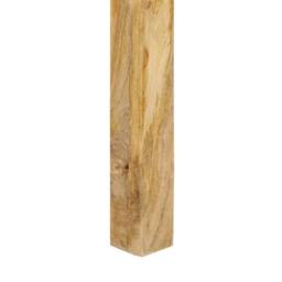 Berkfield Home Dining Table 110x55x76 cm Solid Wood Mango in Brown - Size: 110 x 55 x 76 cm - thumbnail 6
