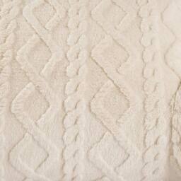 VOGREX Cable Knit Adult Reading Cuddle Pillow in Cream - thumbnail 6