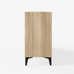 GFW Ezra 3+3 Drawer Chest of Drawers Oak in Light Oak - thumbnail 6