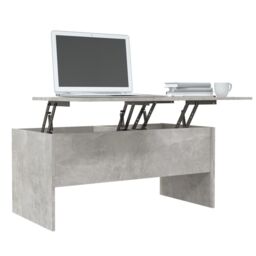 Berkfield Home Coffee Table Concrete Grey 102x50.5x46.5 cm Engineered Wood - thumbnail 4