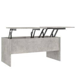 Berkfield Home Coffee Table Concrete Grey 102x50.5x46.5 cm Engineered Wood - thumbnail 2