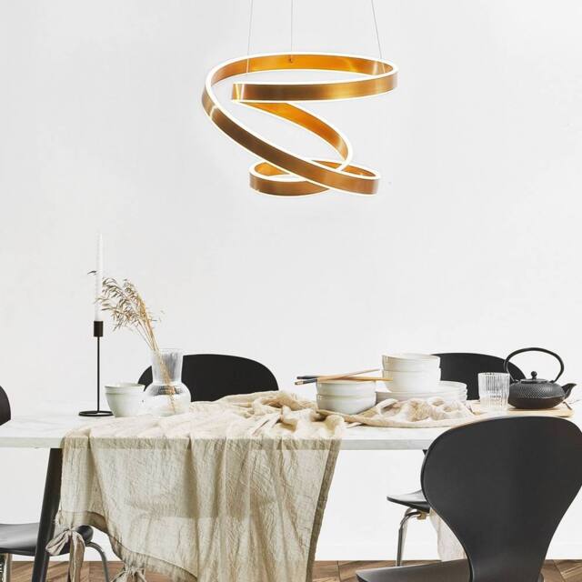 Wyld and Coco Gold Knot Pendant Lamp with Integrated LED Aluminium Modern Glam - image 1