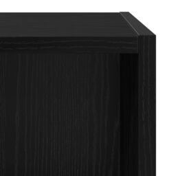 Berkfield Home Wall-Mounted TV Cabinet in Black Oak - 37 x 37 x 72 cm, Made of Engineered Wood - Size: 37 x 37 x 72 cm - thumbnail 9