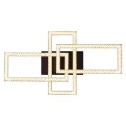 Netlighting Sapena 61x34cm Semi Flush Ceiling Light Matt Black 3x LED 3000K - Size: 61x34 cm - thumbnail 4