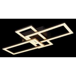 Netlighting Sapena 61x34cm Semi Flush Ceiling Light Matt Black 3x LED 3000K - Size: 61x34 cm - thumbnail 5