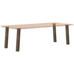Berkfield Home Coffee Table Legs 4 pcs Natural Steel 72 cm Steel in Brown - thumbnail 8