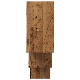 Berkfield Home Wall Shelf Old Wood 159x18x66 cm Engineered Wood in Brown - Size: 159 x 18 x 66 cm - thumbnail 5