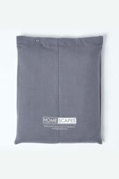 Homescapes Luxury Soft Plain Linen Deep Fitted Sheet 18 inch Deep in Dark Grey - Size: Single Fitted - thumbnail 6