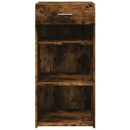 Berkfield Home Sideboard Smoked Oak 45x42.5x93 cm Engineered Wood in Brown - thumbnail 4