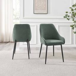 FurnitureboxUK Lulworth Whitewashed Wood Dining Table 4 Beaumont Chairs in Brown - thumbnail 9