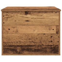 Berkfield Home Storage Box with Lid Old Wood 60x42x46 cm Engineered Wood in Brown - Size: 60 x 42 x 46 cm - thumbnail 6