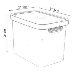 NESTLUNE Blue 3pcs 12.5L Storage Box Container Box - thumbnail 2
