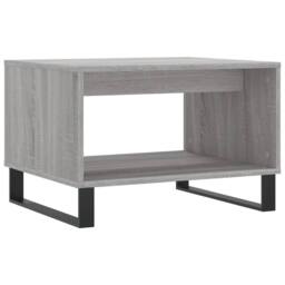 Berkfield Home Coffee Table Grey Sonoma 60x50x40 cm Engineered Wood - Size: 60 x 50 x 40 cm - thumbnail 1