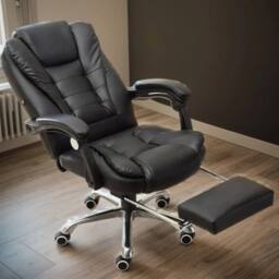 NESTLUNE NEW Massage Office Chair Executive Gaming Timer in Black - Size: 100 cm x 15 cm - thumbnail 6