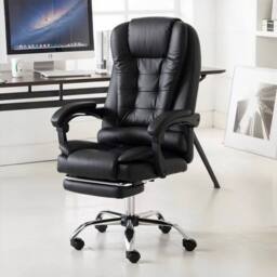 NESTLUNE NEW Massage Office Chair Executive Gaming Timer in Black - Size: 100 cm x 15 cm - thumbnail 4