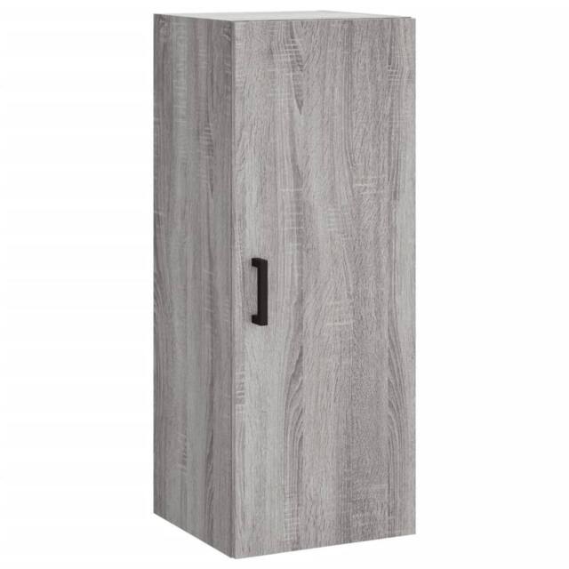 Berkfield Home Wall Mounted Cabinet Grey Sonoma 34.5x34x90 cm - image 1