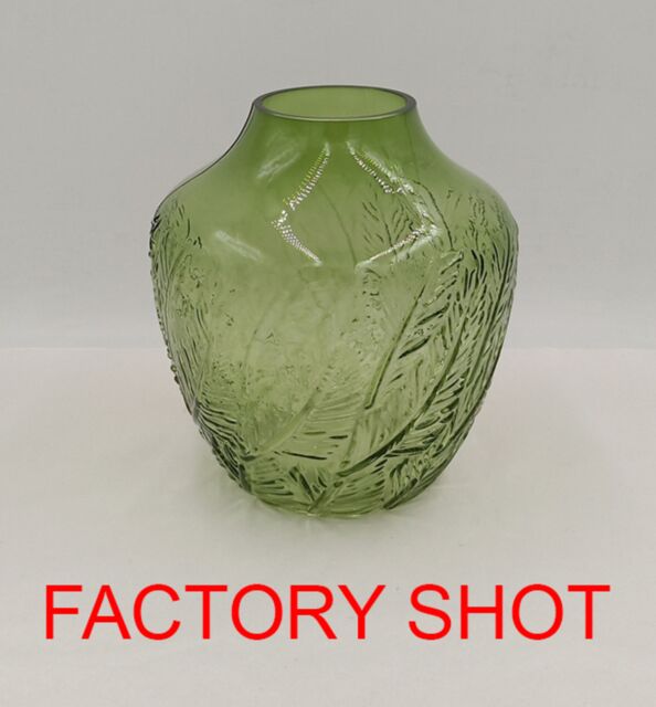 Orsina Corie Small Botanical Green Glass Vase - image 1