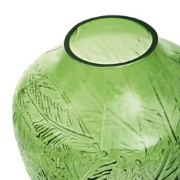 Orsina Corie Small Botanical Green Glass Vase - thumbnail 3