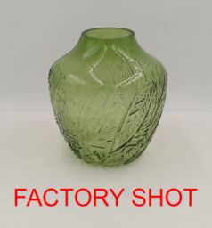 Orsina Corie Small Botanical Green Glass Vase - thumbnail 1