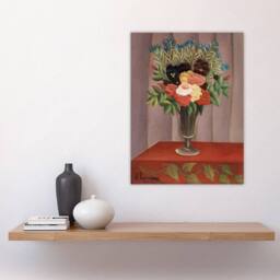 "Artery8 Bouquet of Flowers in a Vase Rousseau Vintage Wall Art Print Poster - Size: W18"" x H24""" - thumbnail 4