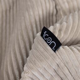 icon Kingston XL Jumbo Cord Classic Dome Bean Bag in Stone - Size: Extra Large - thumbnail 6