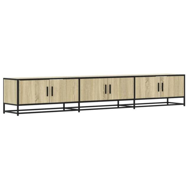 Berkfield Home TV Cabinet Sonoma Oak 240x35x41 cm Engineered Wood in Light Tan - Size: 240 x 35 x 41 cm - image 1