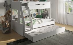 Flair Interstellar Triple Bunk Bed in White - Size: Single - thumbnail 5