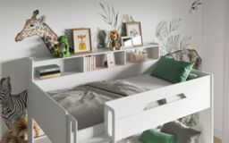 Flair Interstellar Triple Bunk Bed in White - Size: Single - thumbnail 2