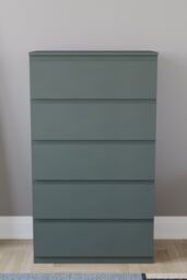 Home Discount Vida Designs Denver 5 Drawer Chest of Drawers Storage in Green - thumbnail 3