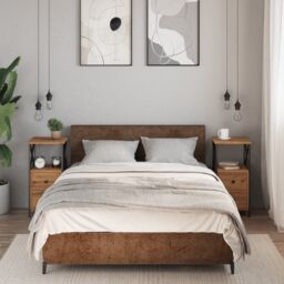 Berkfield Home Bedside Cabinets 2 pcs Artisan Oak 34x35.5x70 cm Engineered Wood in Brown - thumbnail 3