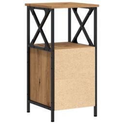 Berkfield Home Bedside Cabinets 2 pcs Artisan Oak 34x35.5x70 cm Engineered Wood in Brown - thumbnail 7