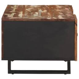 Berkfield Home Coffee Table 100x54x40 cm Solid Wood Reclaimed&Engineered Wood in Brown - Size: 100 x 54 x 40 cm - thumbnail 5