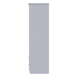 Ready Assembled 2 U Windsor Triple 2 Drawer Mirror + Drawer Wardrobe (Ready Assembled) in Mid Grey - thumbnail 2