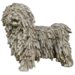 Gifts Direct 2 U Beige Resin Dreadlock Dog Figurine Ornament