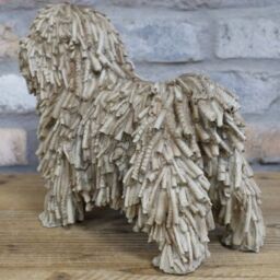 Gifts Direct 2 U Beige Resin Dreadlock Dog Figurine Ornament - thumbnail 4