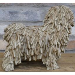 Gifts Direct 2 U Beige Resin Dreadlock Dog Figurine Ornament - thumbnail 3