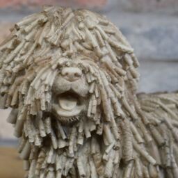 Gifts Direct 2 U Beige Resin Dreadlock Dog Figurine Ornament - thumbnail 2